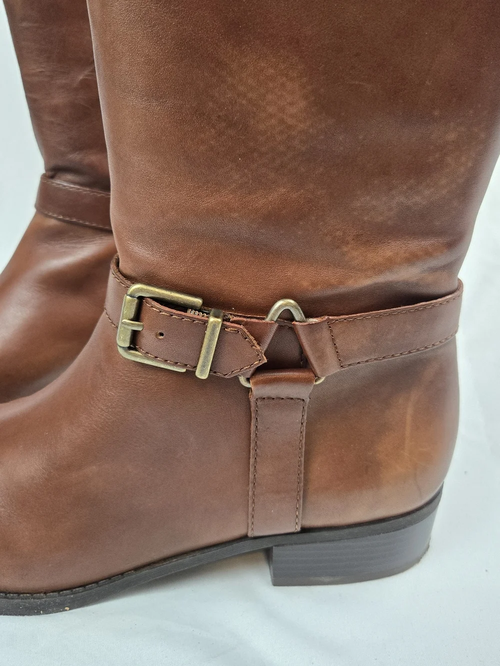 New INC International Concepts Fedee Genuine Leather Knee High Riding Boots 10M